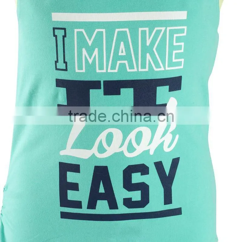 Summer sport printed fashion girl apparel