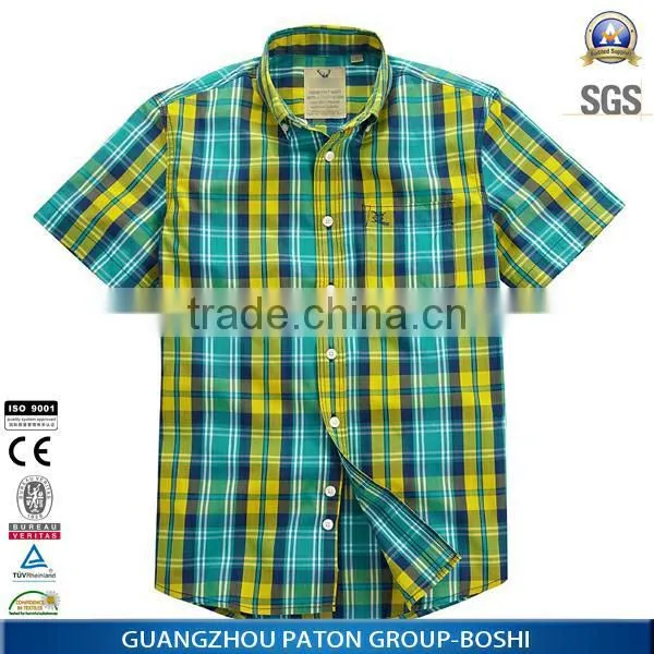 100% cotton fabric wholesale clothing mens shirts different colors available