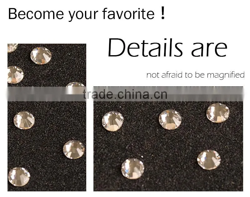 NHF 2058 crystal BLING Chaton flat back glass nail rhinestones