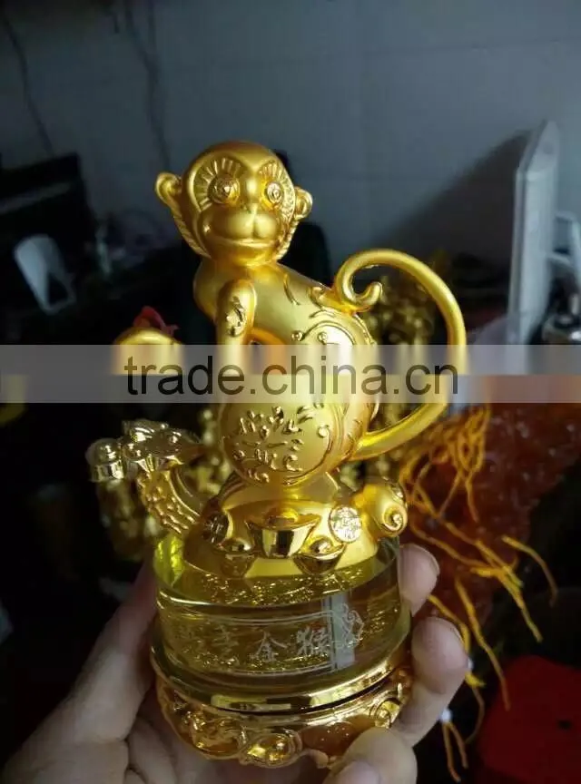High Quality Beautiful Gold plated MONKEY TROPHY FOR BUSINESS GIFT