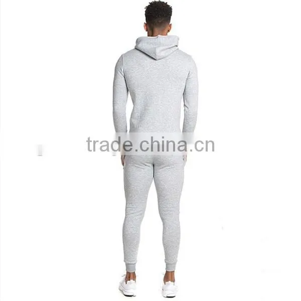 Tapered mens tracksuit gym sportswear fitted blank traning tracksuits wholesale