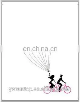 New Arrival Tandem Bicycle Fingerprint Signature Canvas Painting Wedding Attendance album