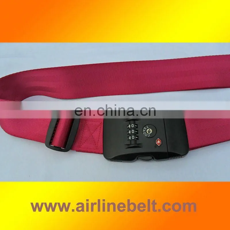 Top classic Seatbelt TSA fashion luggage belts for luggage