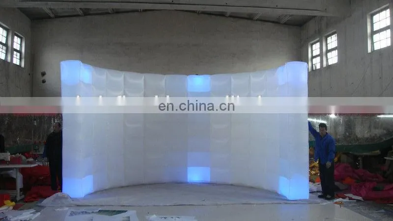 new design customized popular led light inflatable booth for sale