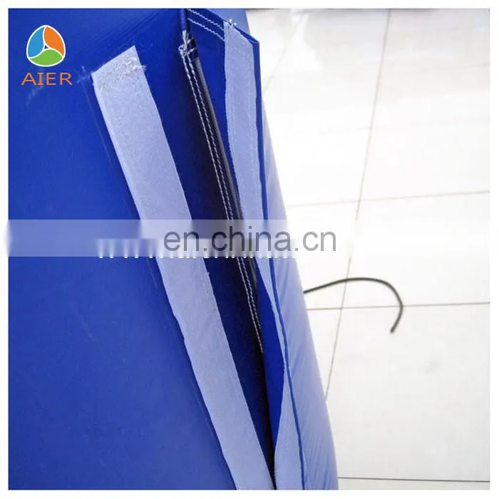 Coustom make bule inflatable finish line arch