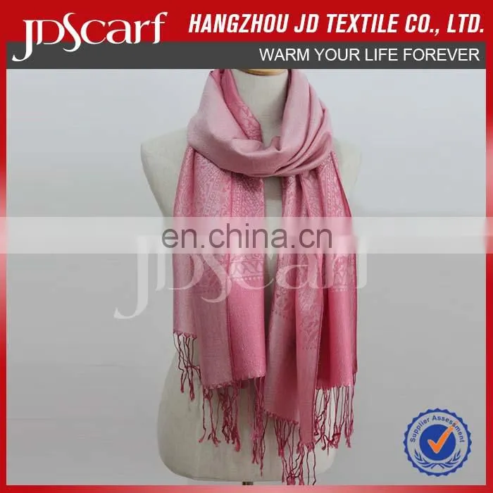 2016 beautiful jacquard scarf fashion shawl silk pashmina