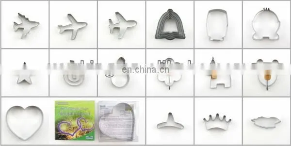 Custom Plastic Cute cake decorating plunger cookie cutter