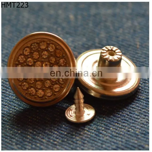 rhinestone trimmings fasteners for jeans