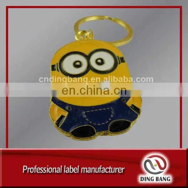 Wholesale Fast Delivery And Door To Door Service Custom Design Accepted Promotion Cheap Fashional 2D Metal Cartoon Keychain