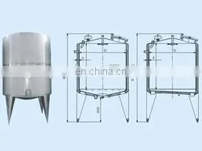 Fermentation tank for milk/yogurt/beer