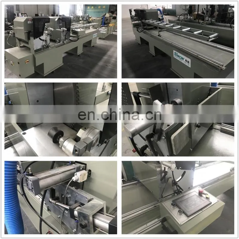 PVC profile cnc control Double Mitre Cutting Saw/upvc window frame cutting machine/PVC profile cutting machine