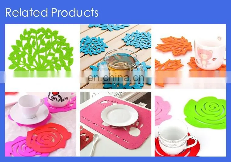 High Quality Heat Resistant Cozy Coffee 100% wool Felt Cup Sleeve Made In China
