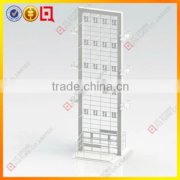 Metal merchandise display racks with 40 pcs hooks