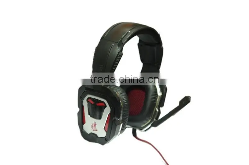 lightweight led 7.1 sound professional gaming headset noise cancelling microphone headset