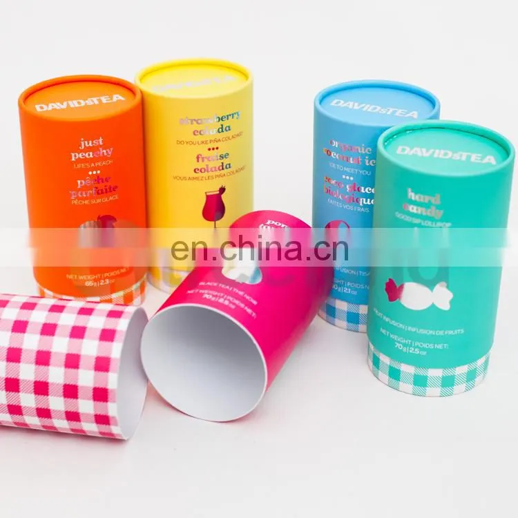 Fancy cylinder paper christmas gift box packaging