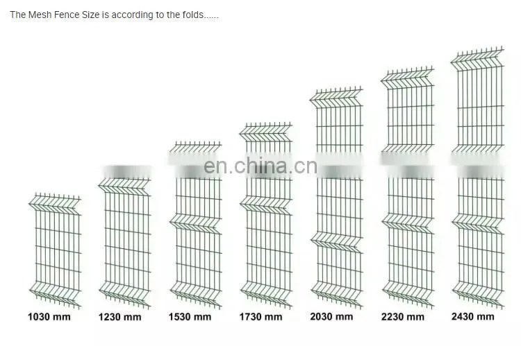 Triangular curved galvanized wire fence
