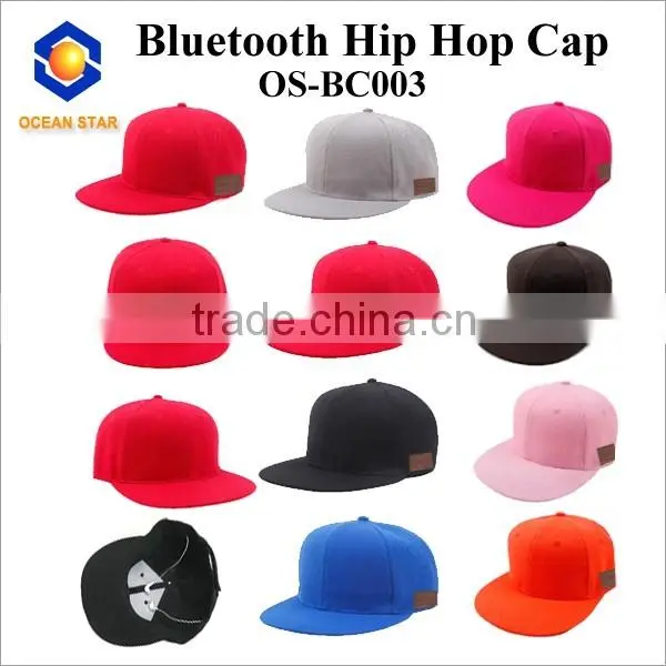 Bluetooth Baseball cap spring and summer outdoor leisure hip hop cap Bluetooth flat-brimmed hat