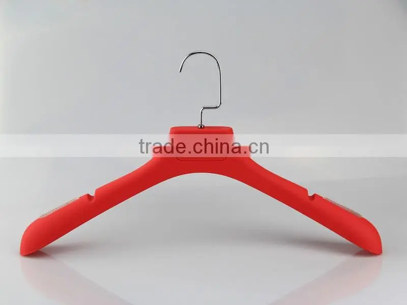 HA6905 colored plastic clothes hanger antislip women coat hanger dress
