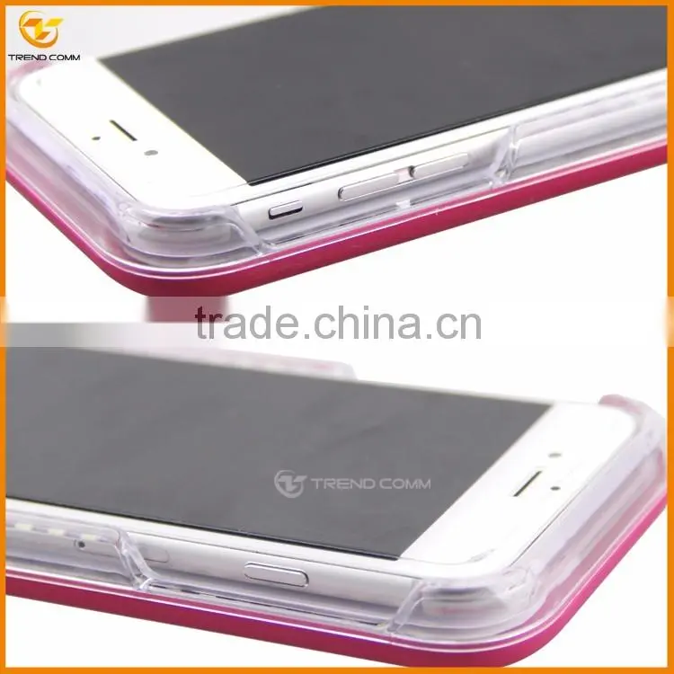 china supplier LED hard back cover case for iphone 6