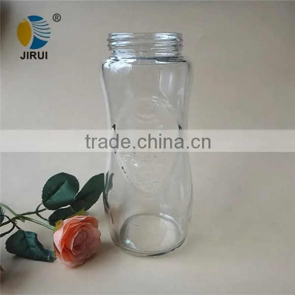 500ml glass water bottle with plastic screw cap wholesale
