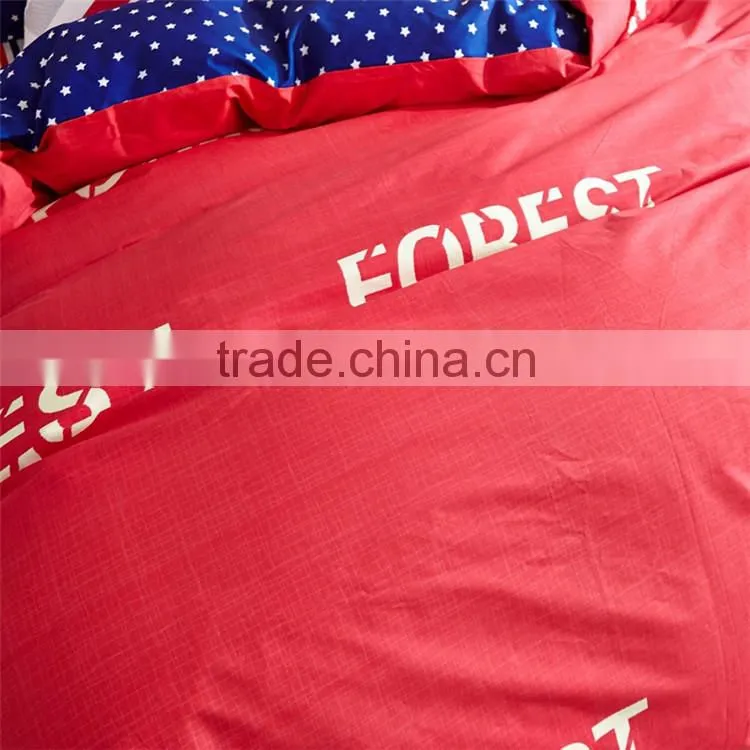 New best selling cheap price cotton bed sheet set cartoon bedding set tree pattern bedding sets