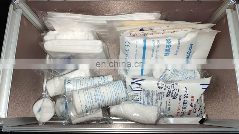 Emergency Home First Aid Kit with supplies Set Bags Box Travel Waterproof Alloy first aid box