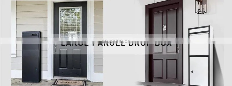 Customized Apartment Mailbox Bulk Buying Outdoor Package Mailbox Metal Parcel Drop Box Product