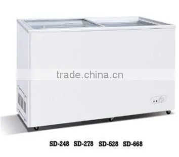 wholesale commercial pharmaceutical display popsicle horizontal freezer