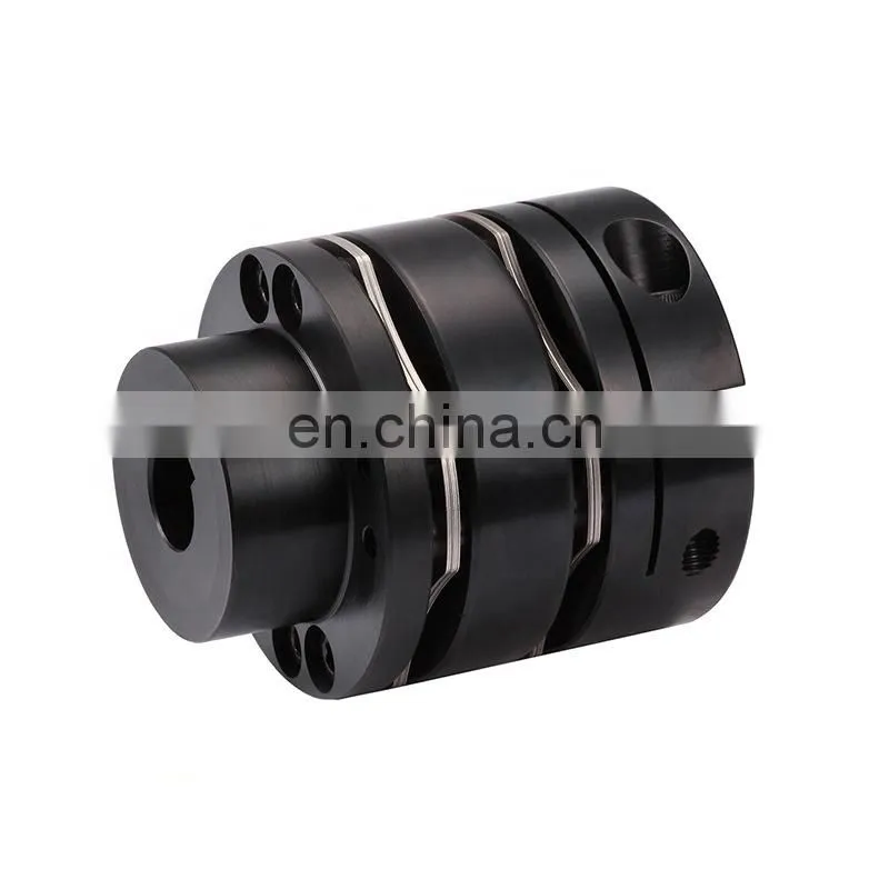 DMB series aluminum alloy high rigidity double disc with single step keyway and eight screws coupling
