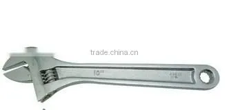 ADJUSTABLE WRENCH with white nickle steel