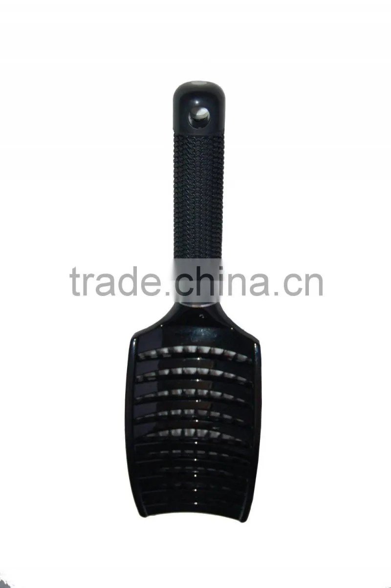 Professional salon fassional plastic and nylon bristle unique curved vent Brush