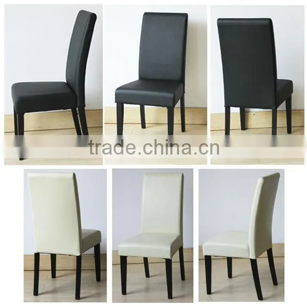 RCH-4040 Black Chair PU Leather Dining Chair