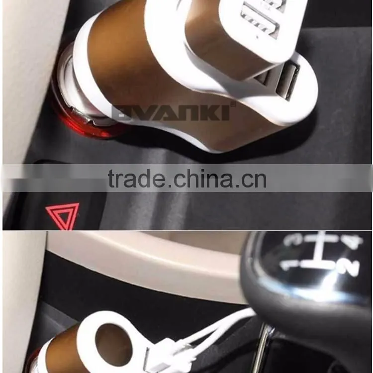 Brand New Multi Socket DC 12V/24V Dual Port Car Cigarette Lighter Splitter USB Plug Charger High Quality online shopping india
