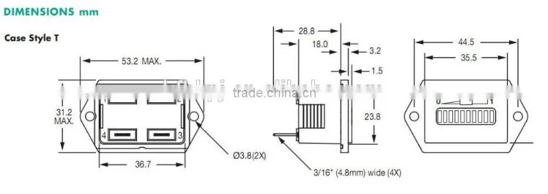 Forklift Parts 906T Curtis Battery Discharger for Electric Forklift