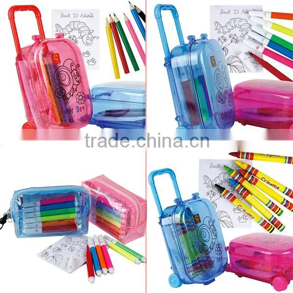 Art set school promotion crayon picture