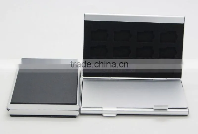 Leather Aluminum EVA 24 Micro SD TF Card Case Memory Card Storage Carrying Case Holder Protector