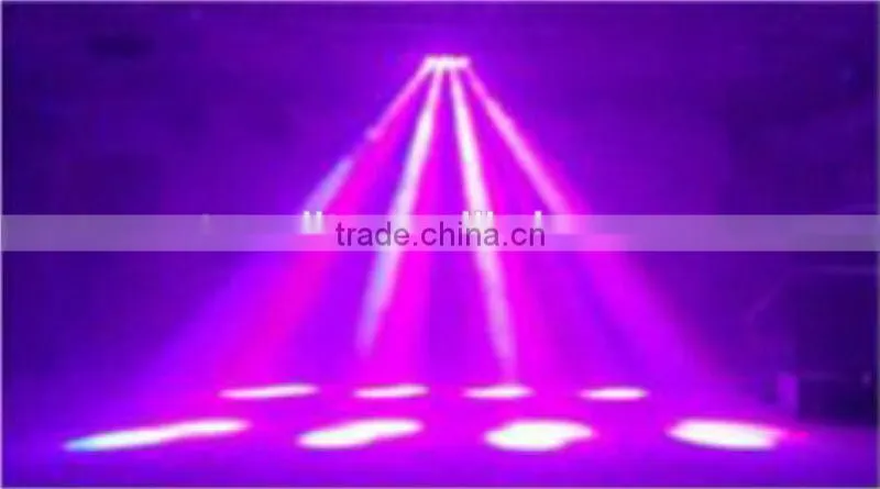 8pcs Moving Head Disco RGBW 4IN 1 led spider beam moving head light 10w