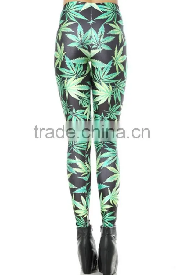 95% Polyester 5% spandex wholesale custom printed leggings for sale