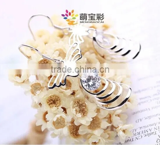 2014 Jewelry factory best price all jewelry 925 silver fashion BOXI style earrings bead latest style earrings