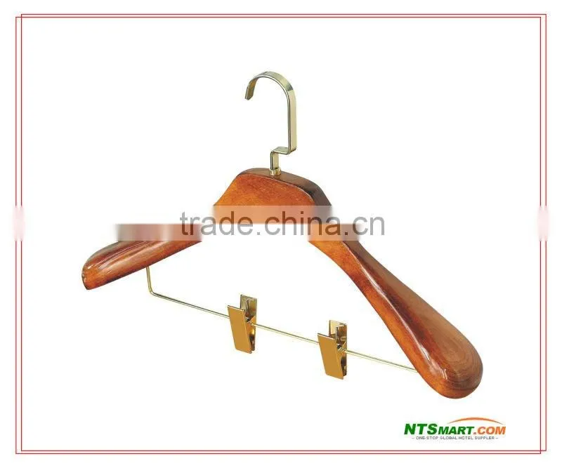 wooden hotel cloth hanger,towel hanger