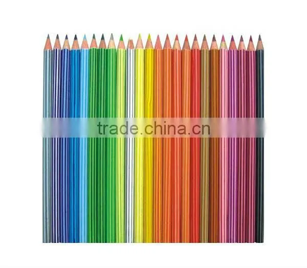 Top Quality Promotional Wooden Striped Pencils With EN71 FSC Certification