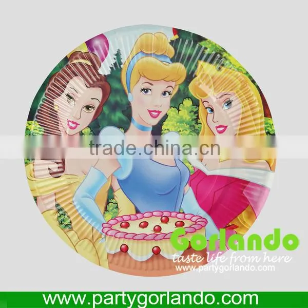 Environmental protection food grade paper plates for party