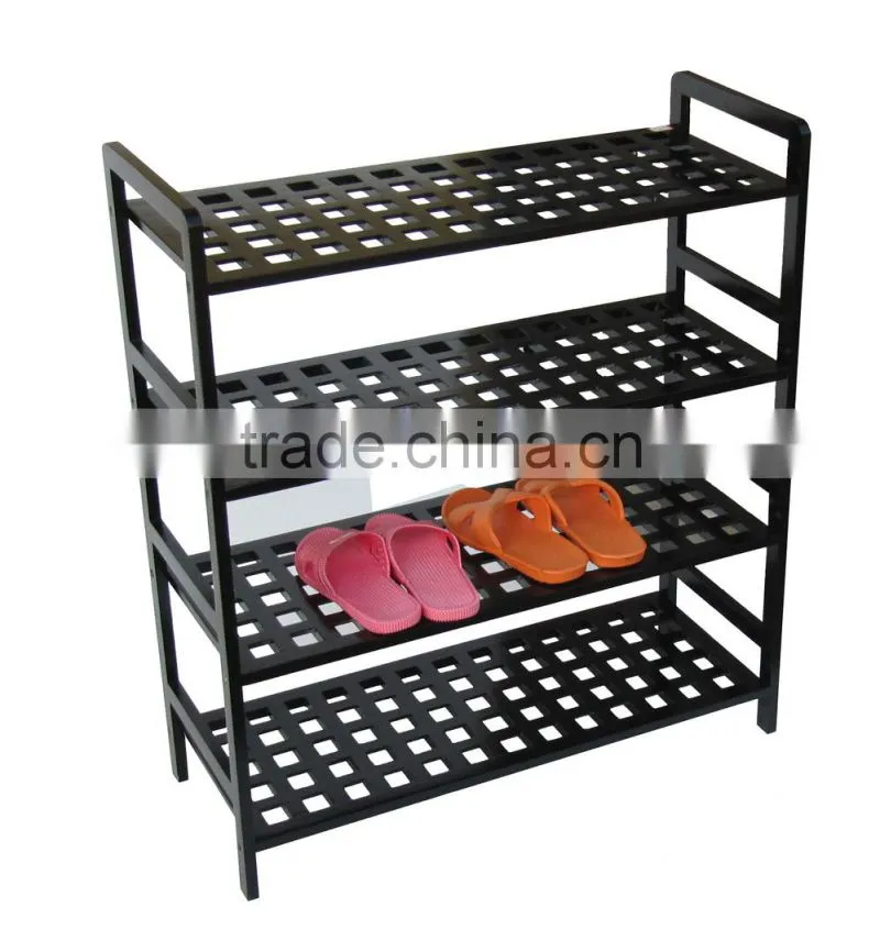 wooden shoe rack