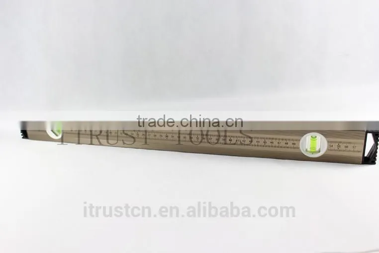 Gauging Tools aluminium spirit level with ruler and good bubble MT2050