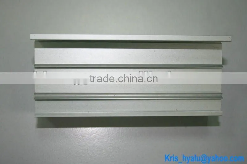 Matt anodized aluminum extrusions
