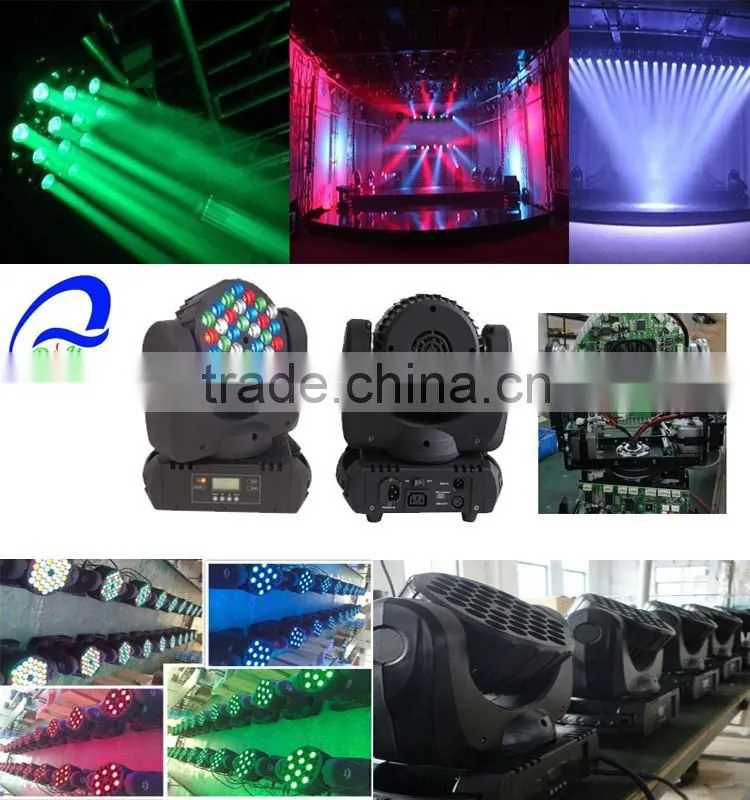 36PCS 3W LED Mini Disco Moving Head Beam Stage WasH Light