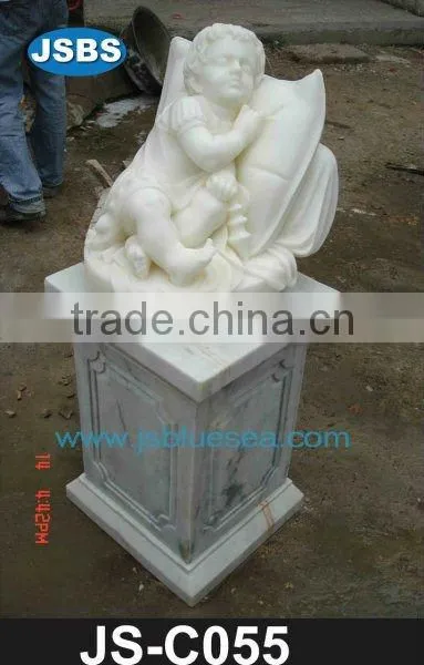 White Marble Children Statue JS-C017Y More patterns for chosing!