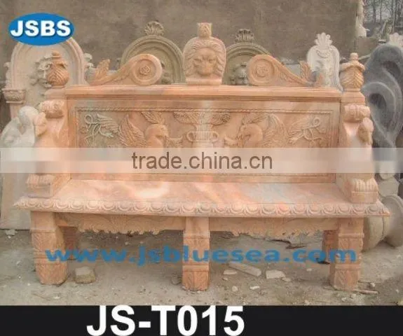 Carved Marble Table and Bench JS-T049
