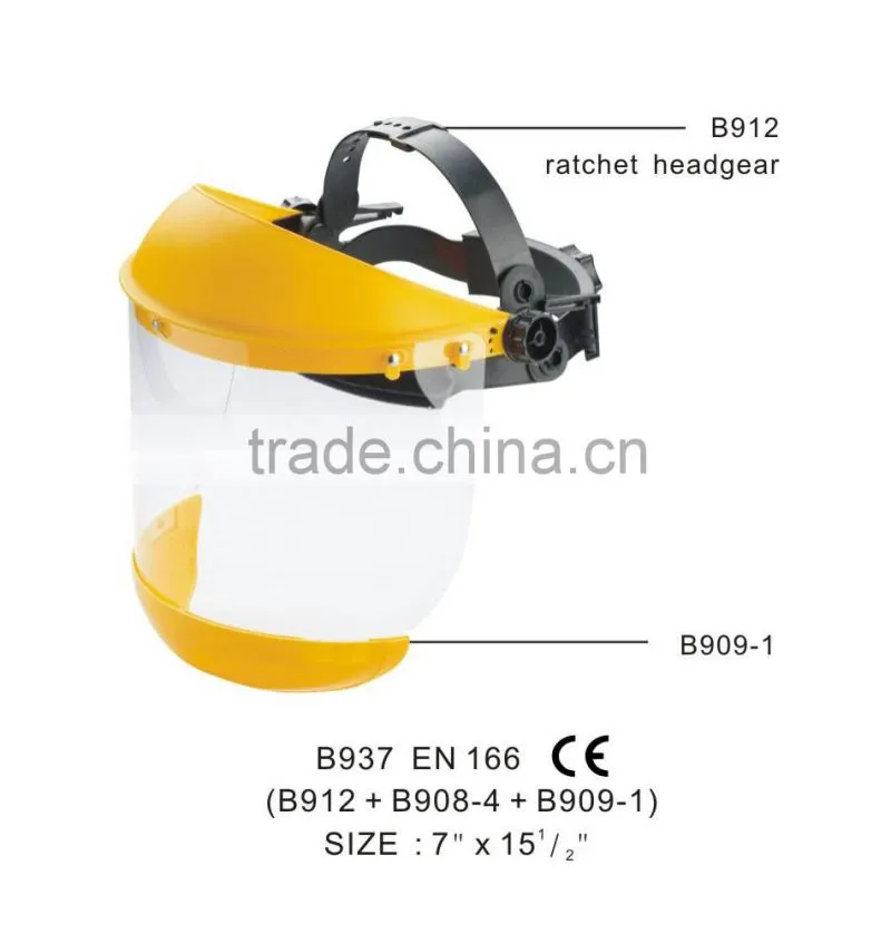2016 protective headgear with wire mesh face shield