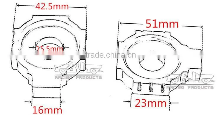 BJ-CA-KT001-OR Motorcycle CNC Rear Axle Spindle Chain Adjuster Blocks for KTM DUKE 125/200/390